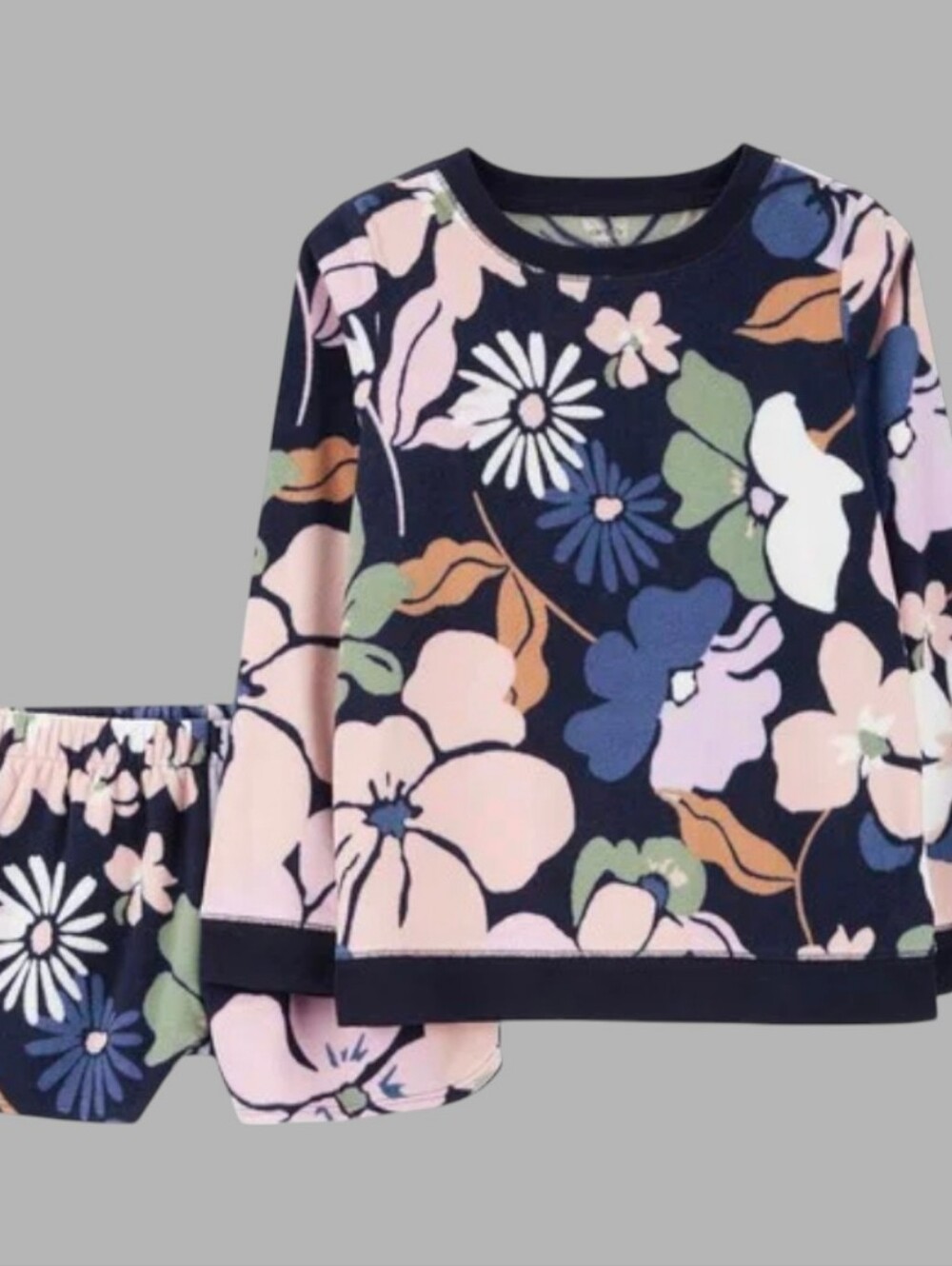 Carter's Girl's Two-piece Floral Fleece Longsleeve Pajamas Set